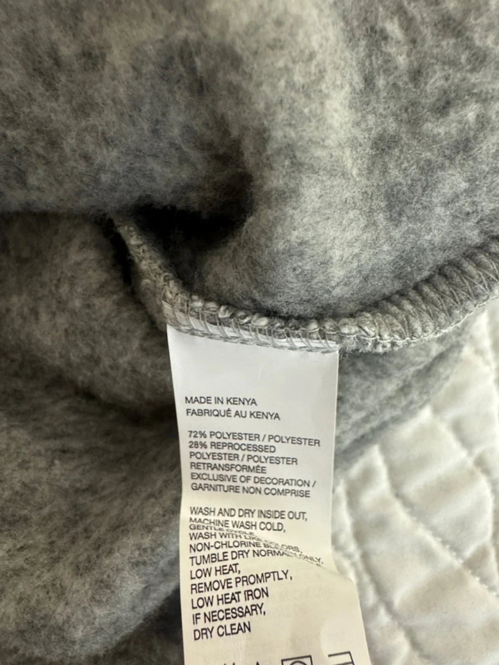 Izod Heather Gray Quarter-Zip Knit Pullover NWOT